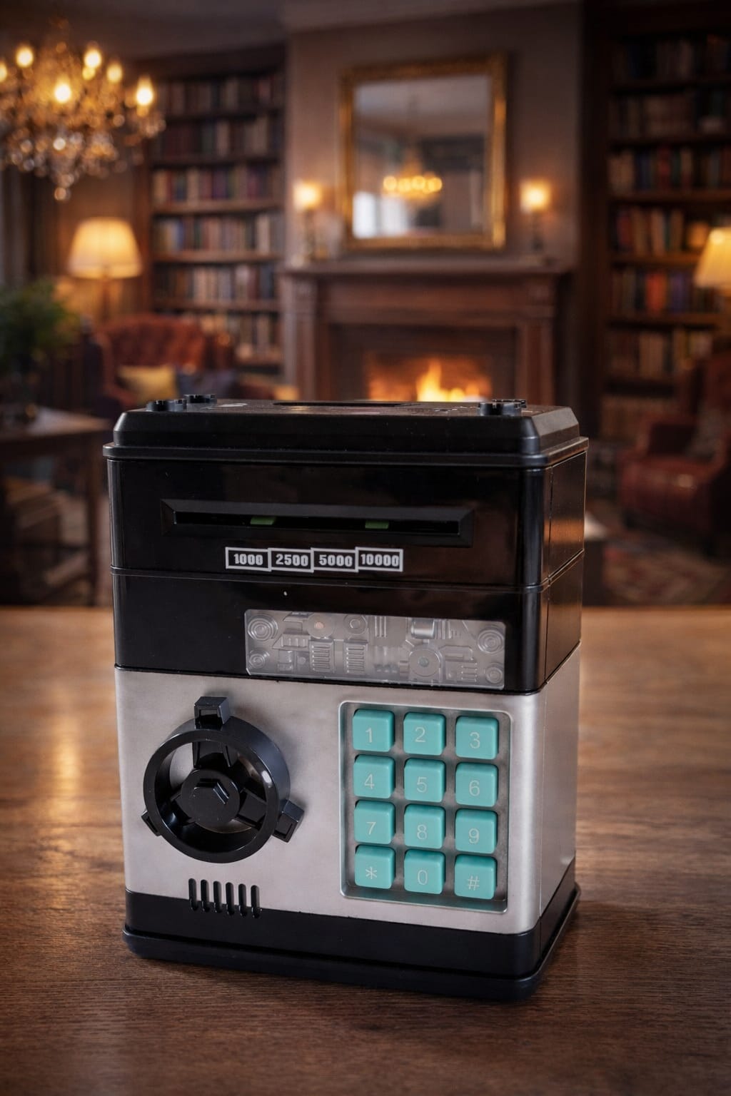 ŞİFRELİ KASA KUMBARA SİYAH (MÜZİKLİ)